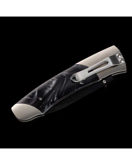 William Henry A Series Black Acrylic Resin Pocket Knife